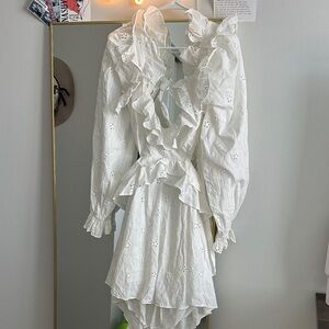 Mariapia Mini Dress In Ivory